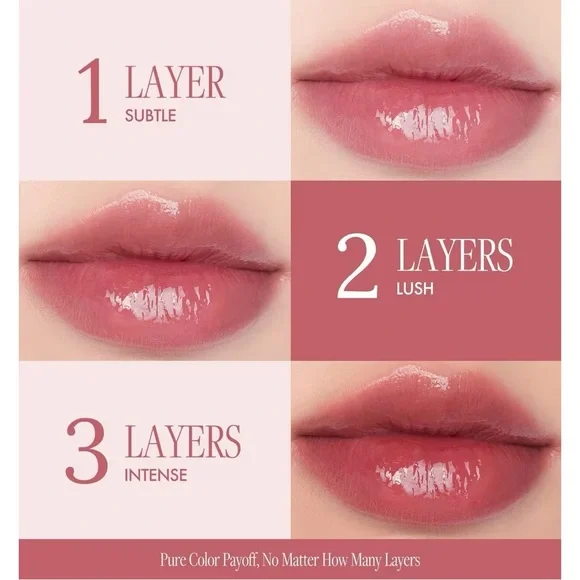 Rom&nd 13 Custard Mauve Dewyful Water Tint- cool creamy mauve, buildable, dewy - Picture 7 of 15